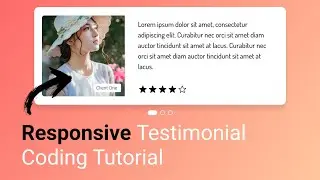 Create Responsive Testimonials Slider in CSS | Testimonial CSS | Modern Web 2021