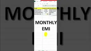 #shorts pmt formula in excel 🔥👍#youtubeshorts #viral #ytshorts #trending #excel #jktutorials