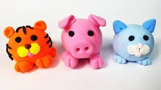 Easy Clay Animals for Beginners #1│3 in 1 Polymer Clay Tutorial