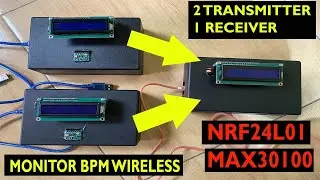 Monitor BPM WIRELESS NRF24L01 Multiple Transmiter - Receiver Arduino NodeMCU ESP8266 Thingspeak