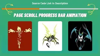 Animated Page Scroll Progress Bar Using HTML CSS and JavaScript