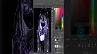 How to Glow Anime in Photoshop #shorts #photoshop #anime #glow