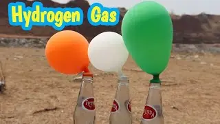 Hydrogen gas at home || Hydrogen gas experiment || How to make hydrogen gas || hydrogen balloon...