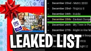 Epic Games Mystery FREE Games Leaked! (Christmas Giveaway 2022)