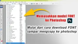 CARA MEMASUKKAN FONT / MODEL HURUF KE DALAM PHOTOSHOP / CORELDRAW