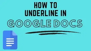 How to Underline in Google Docs