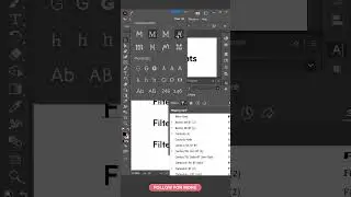 How To Use FILTER FONTS In Adobe Illustrator? #shorts