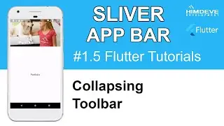 FLUTTER Tutorial - SLIVER APP BAR | Collapsing Toolbar - The Complete Flutter Beginner’s Course #05