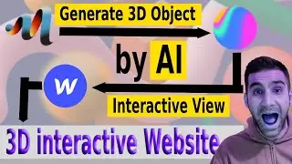 How to quickly Generate a 3D object with AI, Make it interactive with Spline and Use it in Webflow