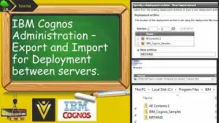 Migrating Cognos Reports From One Server to Another IBM Cognos Administration