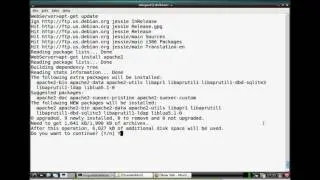 How to install a web server on Linux Debian