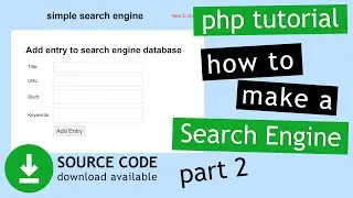 PHP Tutorial: Make a simple search engine MySQLi (2/2) | Simple Search Code in PHP with Demo