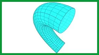 Practice Drawing A Rotating 3D Bent Cylinder Model (DIFFICULT!)