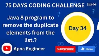 Java 8 program to remove the duplicate elements from the list | remove duplicates from sorted array