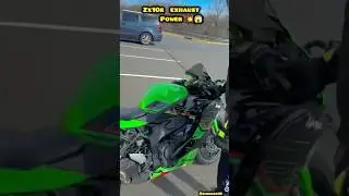 Zx10r exhaust power shorts 😱💥 #shorts #shortvideo #youtubeshorts #kawasaki #rider #zx10r