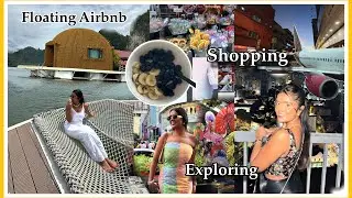 We stayed in a Floating Airbnb 😱+ Shopping in KL | J Vlog💓