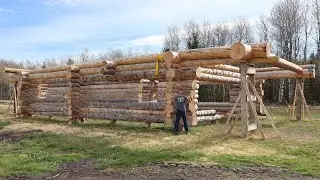 The Final Logs on the Walls - Building My Log Home Pt. 17