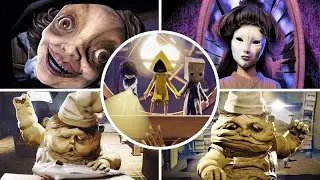 LITTLE NIGHTMARES I & II - All Bosses & Ending (No Damage)