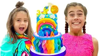 ¡¡Nastya Artem y Mia entretenida colección de videos sobre CUMPLEAÑOS!!