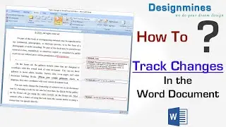 How to Track the Changes in Word Document, Track Changes in Word Document, Track Changes in Word