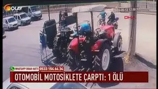 Otomobil motosiklete çarptı: 1 ölü