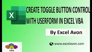 How to Create Toggle button with UserForm in Excel VBA