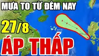 🔴[Trực Tiếp] Dự báo thời tiết hôm nay và ngày mai 27/8/2024 | dự báo thời tiết 3 ngày tới