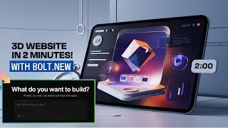 I created 3D Animated Website with Bolt.new in 2 Minutes | Creating modern & 3D Animated websites