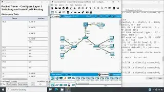 4.3.8 Packet Tracer - Configure Layer 3 Switching and Inter VLAN Routing