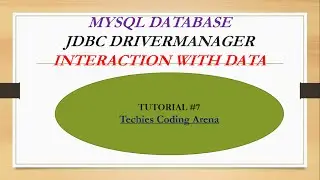 JAVA JDBC Tutorial 7 Updating data in a database