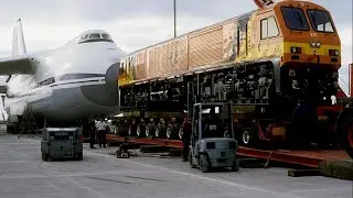 Irish Rail Class 201 Locomotive Delivered by Antonov 124 Aircraft in 1994 - HD GM PR Video