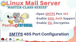 Mail Server SMTPS 465 Port with SASL and TLS