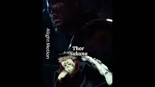 Thor Vs Sukuna #marvel #jjk
