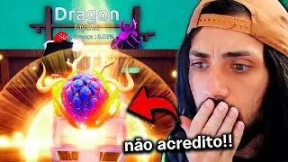 0,03% de CHANCE!! GANHEI a DRAGON MÍTICA no FRUIT BATTLEGROUNDS e DESPERTEI a TRANSFORMAÇÃO!!