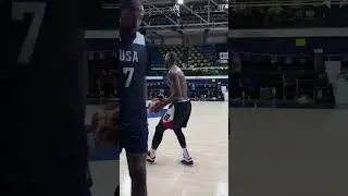 LeBron, KD, Booker getting shots up after Team USA practice 🏀