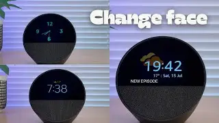 How to change the clock on the Echo Spot