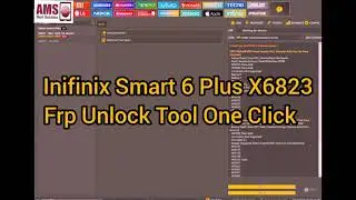 Inifinix Smart 6 Plus Frp unlock tool  x6823 one click