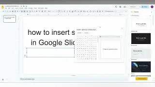 how to insert sigma symbol in Google Slides