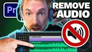 How to Remove Audio From Video in Premiere Pro - EASY Beginner Tutorial - Step By Step