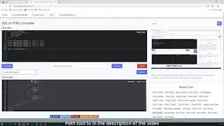 SQL to HTML Converter