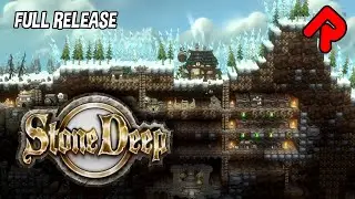 Stonedeep gameplay: Side-Scrolling Dwarf Colony Builder (full PC release)