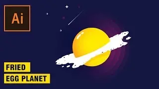 Fried egg planet illustrator tutorial | ai tutorial