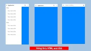 How to create a responsive mobile header with CSS | Mobile Menu