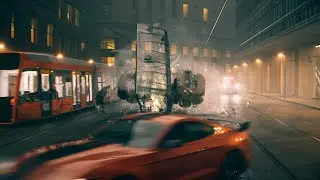 Bus Stop Destruction VFX with tyFlow in 3Ds Max / Vray / Chaos Phoenix