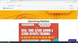New Azure Admin & DevOps Realtime Training 18 AUG 0630 AM IST | #az104 #az305 #az400