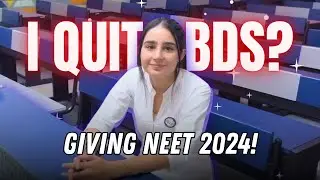 I Quit BDS ⁉️ Giving NEET Again my last hopes for MBBS 👩‍⚕️ | Prachi Joining PW Vidhyapeeth Kota