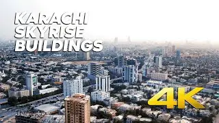 Karachi Skyline Montage Aerial 2023 Part 5 - 4K Ultra HD - Karachi Street View