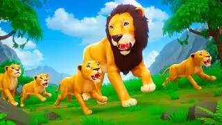 Mufasa The Lion King 2024: Epic Lion Family Food Chase | Wild Animal Adventures!