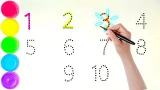 How to Write Numbers 1 to 10 Easy for Kids|Read & Write Numbers 1 to 10 for Children|Drawing Numbers