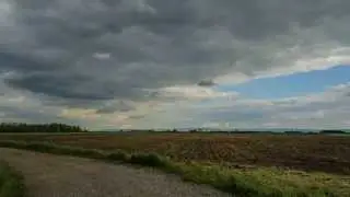 Heavy clouds time lapse